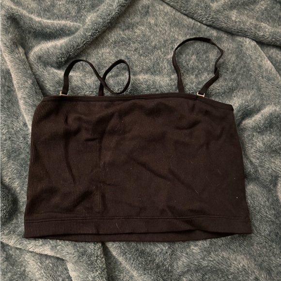 Abercrombie & Fitch seamless ribbed cropped tube top - Picture 1 of 5